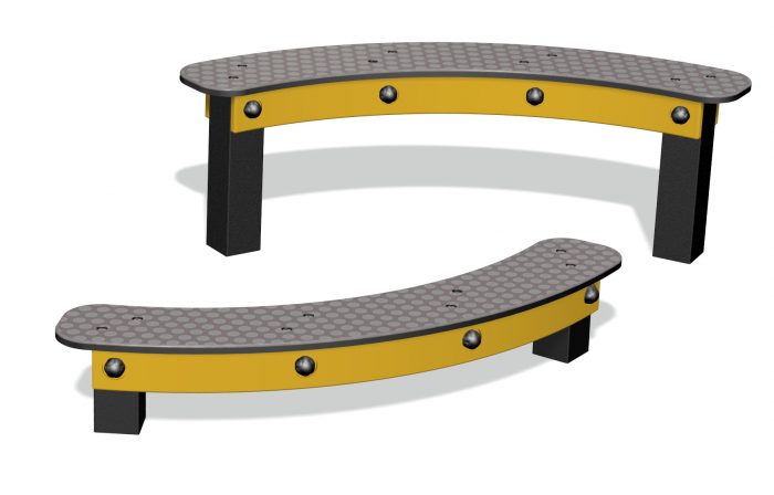 curved balance beams