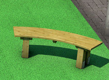 single arc bench