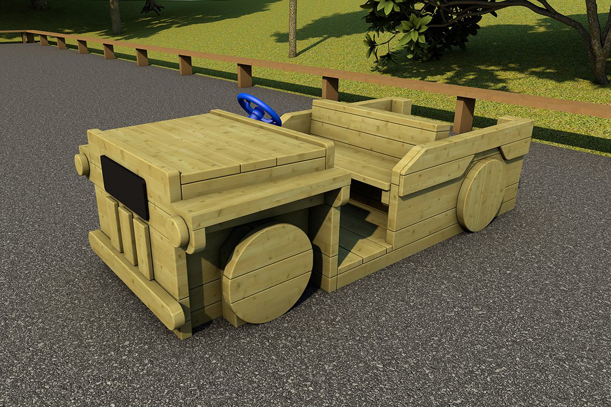 Timber play car