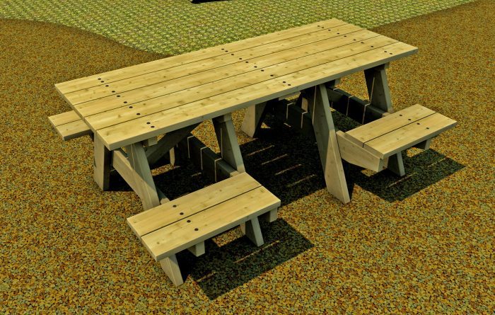 inclusive picnic bench