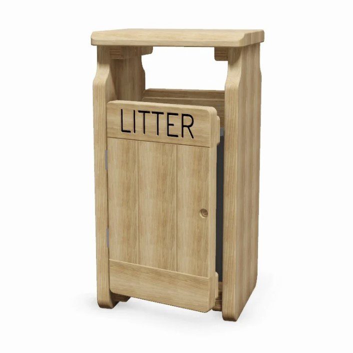 timber waste bin