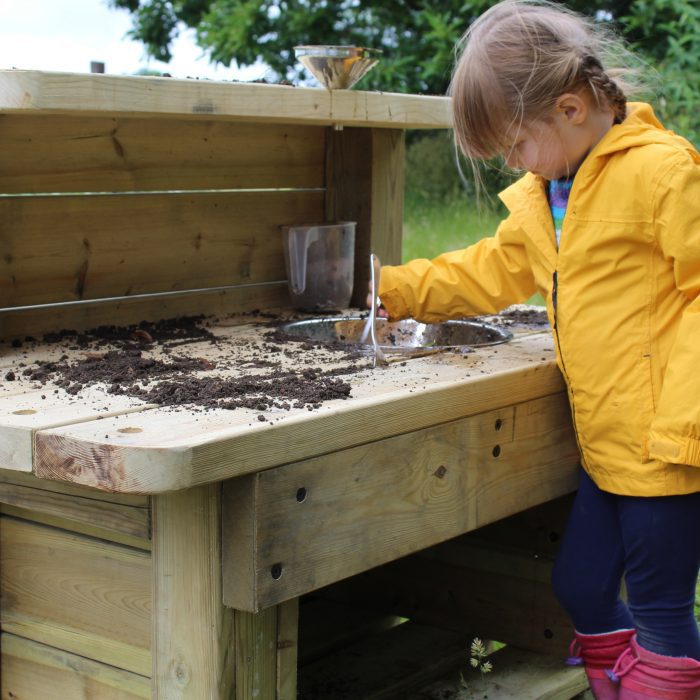 messy mud kitchen